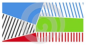 Full frame shot of multi colored striped abstract pattern on background