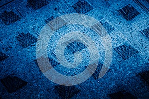 Full frame shot of patterned background in blue tone