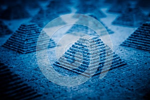 Full frame shot of patterned background in blue tone