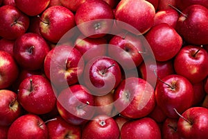 Full Frame Shot Of Red Apples photo