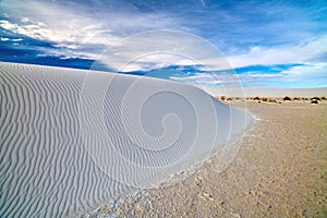 Full frame shot of white sandat White Sands National Park, New Mexico