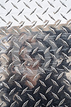 Full frame silver metal background texture pattern