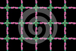 Full frame square geometric pattern photo