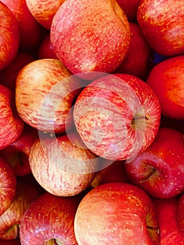 Full frame of texture, Group of Apple For Sale At Market