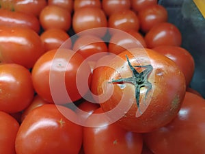 Full frame tomato pattern texture background
