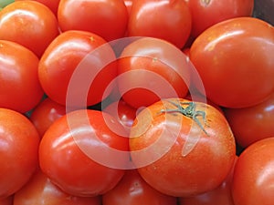 Full frame tomato pattern texture background