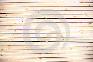 Full frame view stack of pine lumber with straighter grain at home improvement hardware store shelves uses for framing, houses,