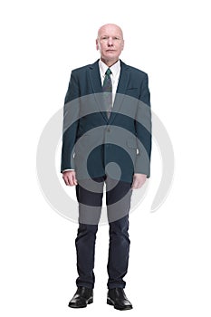 personable man in a business suit. isolated on a white background.