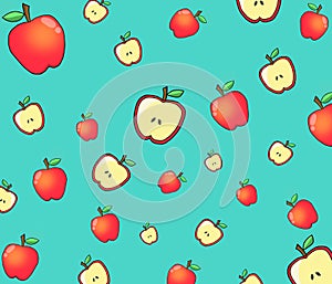 Full and half Apple pattern