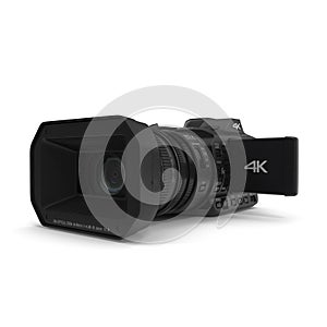 Full HD Camcorder Isolated on White Background 3D Illustration