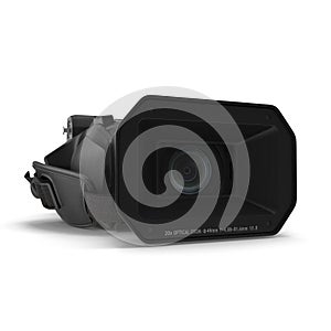 Full HD Camcorder Isolated on White Background 3D Illustration