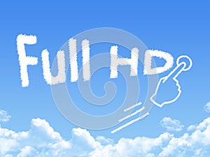 Full HD message cloud shape