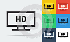 Full HD monitor icon