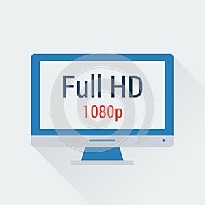 Full HD monitor icon