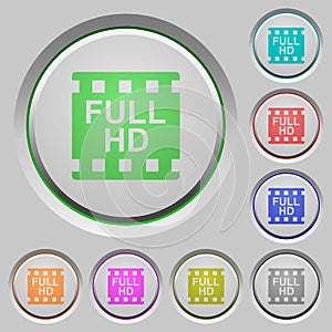 Full HD movie format push buttons photo