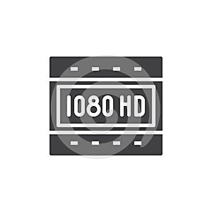 Full hd 1080 vector icon