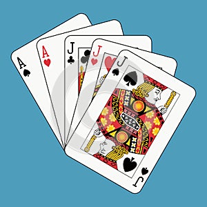 Full house jacks aces