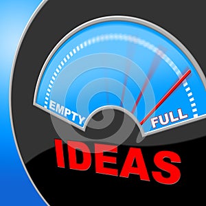 Full Of Ideas Indicates Indicator Invention And Inventions