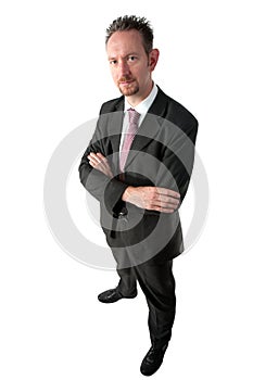 Full Length Businessman with Arms Crossed