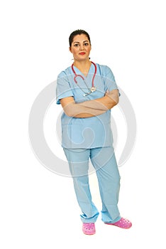 Full length of doctor woman