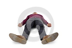 Full length of man lying down photo