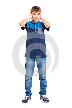 Full length portrait of boy