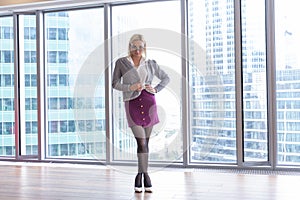 Full length portrait of business woman