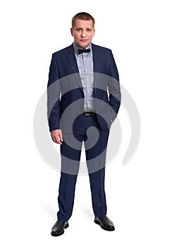 Full length portrait of a casual businessman