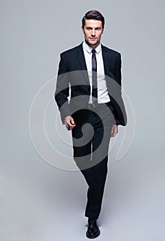 Full length portrait of a fashion male model