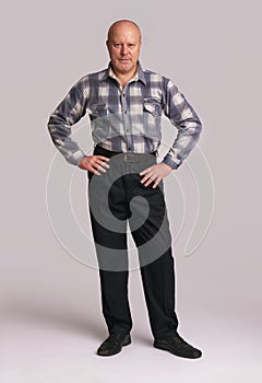 Full length portrait of an old man