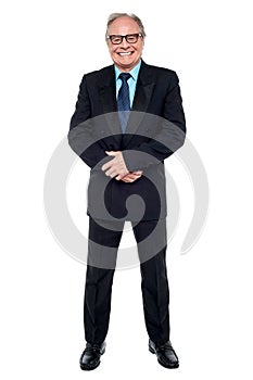 Full length portrait of a senior businessman