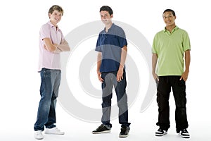 Full Length Portrait Of Teenage Boys photo