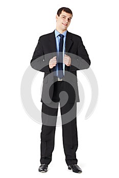 Full length portrait of a young businessman