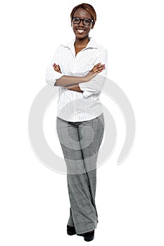 Full length shot of attractive female consultant