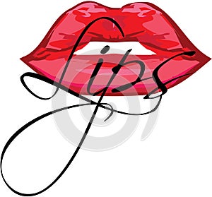 Full lips logo