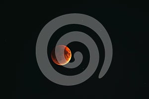 Full Lunar eclipse. Blood moon