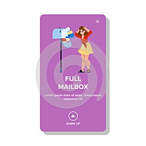 full mailbox vector