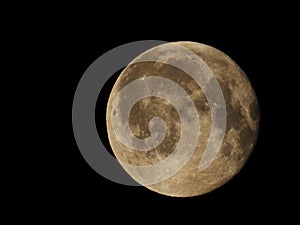 Full Moon in April springtime nightsky