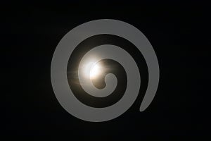 Full moon close up in night sky