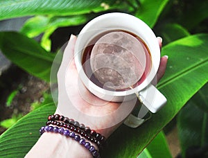 The full moon in a cuppa tea