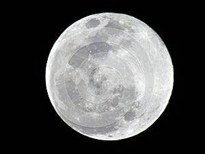 Full Moon in the dark night sky