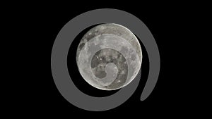 Full Moon on a dark night - time laps