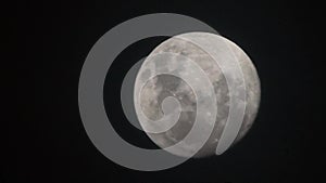 Full Moon on a dark night - time laps