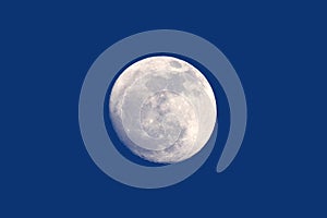 Full moon daytime photo