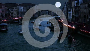 Full moon on the Grand Canal