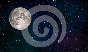 Full Moon illustration design background