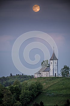 Full Moon at Jamnik Slovenia