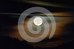 Full Moon at night photo