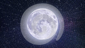 Full Moon in the Night Sky Thumbnail, Cover Image