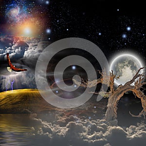 Mystical Landscape Composition